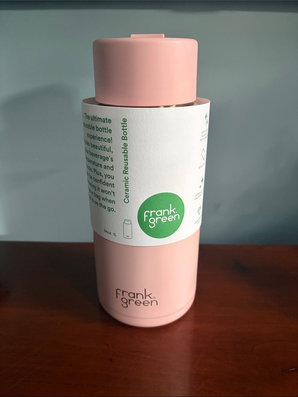 Frank Green Water Bottle. NWT